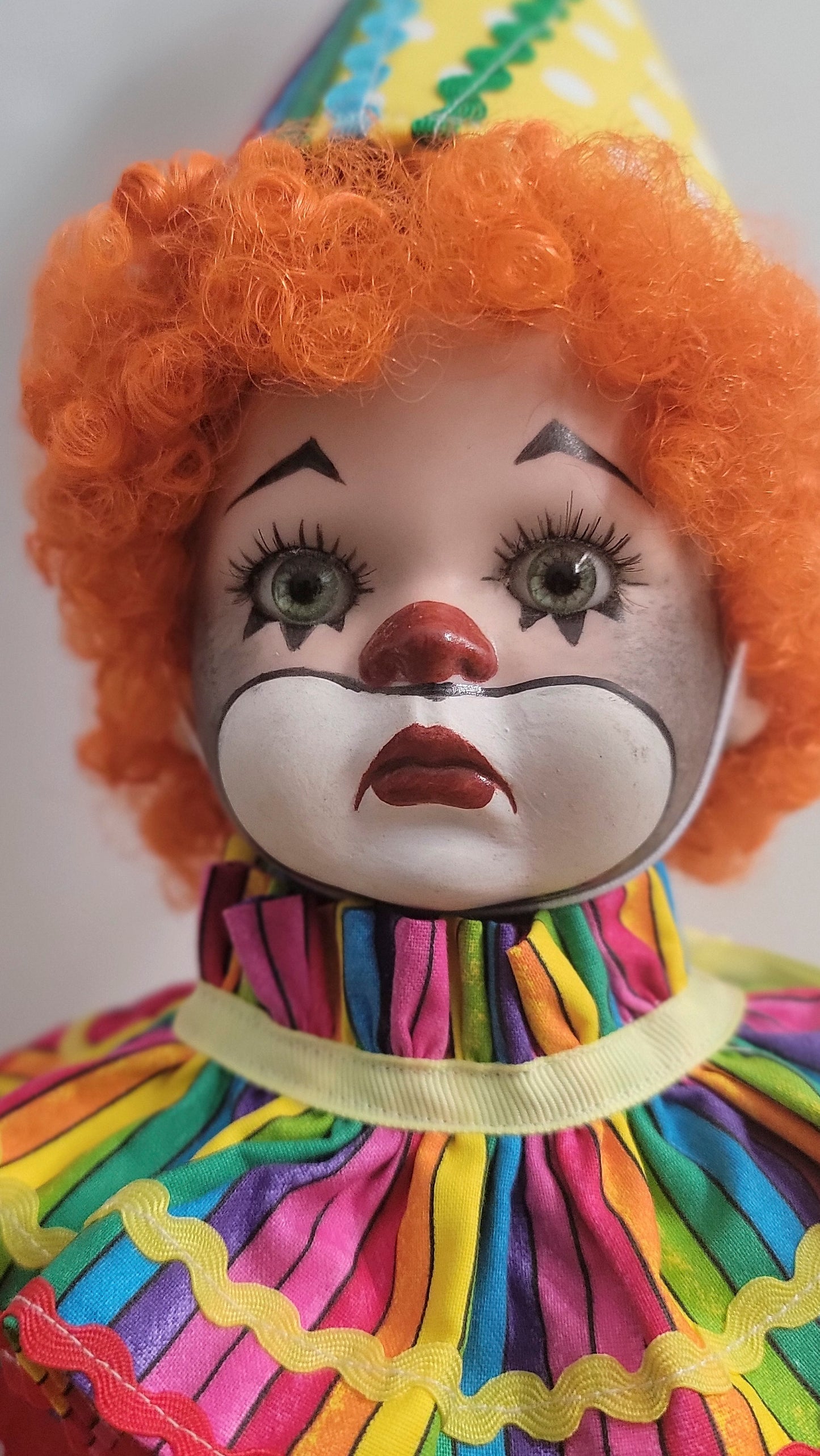 Porcelain Clown -  One of a Kind Artist Doll