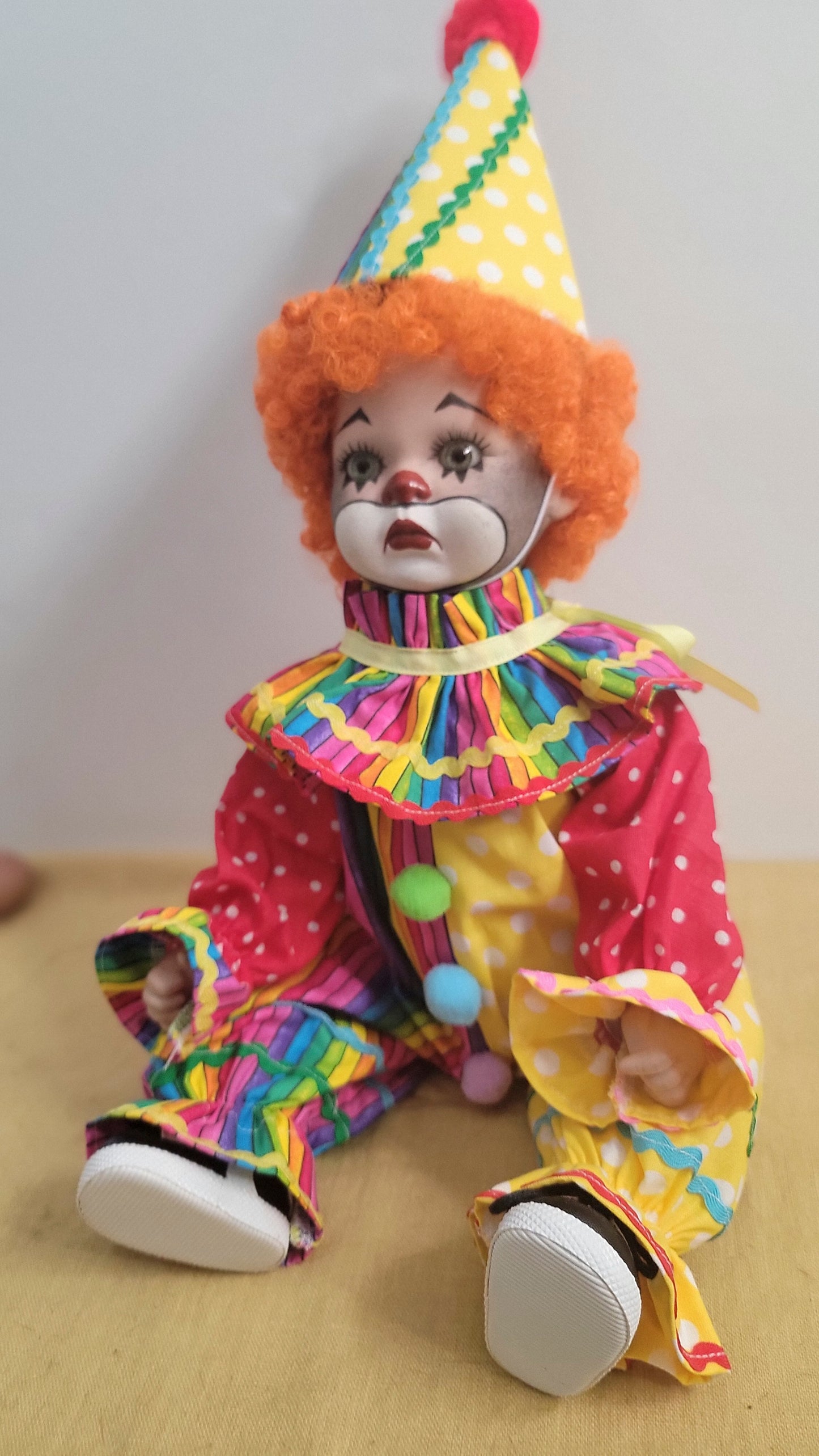Porcelain Clown -  One of a Kind Artist Doll