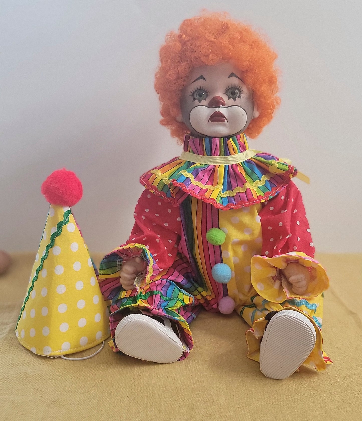 Porcelain Clown -  One of a Kind Artist Doll